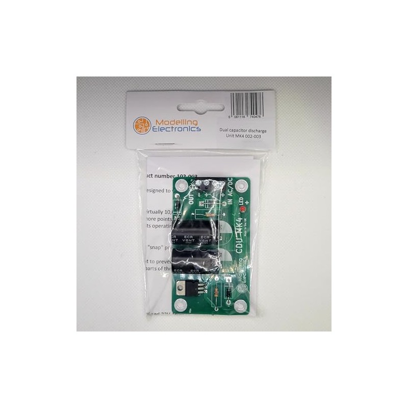 Model Railway MK4 Dual Capacitor Discharge Unit (CDU)