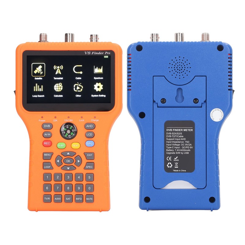 Satellite Finder V8 FINDER PRO2 FTA DVB S2 S2X Signal