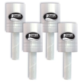 Better Office Products 4 Pack Mini Stretch Wrap with Easy Grip Handle, Self-Dispensing, 5 in x 1000 ft Per Roll, 80 Gauge, Mini Shrink Wrap, Industrial Film, for Moving and Shipping, 4 Pack