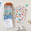 ROMPERINBOX Onsies for Baby Boy Polo Collar Bodysuit 2 Pack