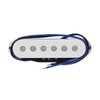 FLEOR Alnico 5 HSS Single-Coil+Humbucker Pickup Neck+Middle+Bridge Pickup（14-15K）Set, White