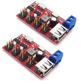 Hailege 2pcs Micro USB Power Breakout USB Voltage Regulator DC to DC Power Module Micro USB Power 5V to 1.8V/3.3V/5V/9V/12V