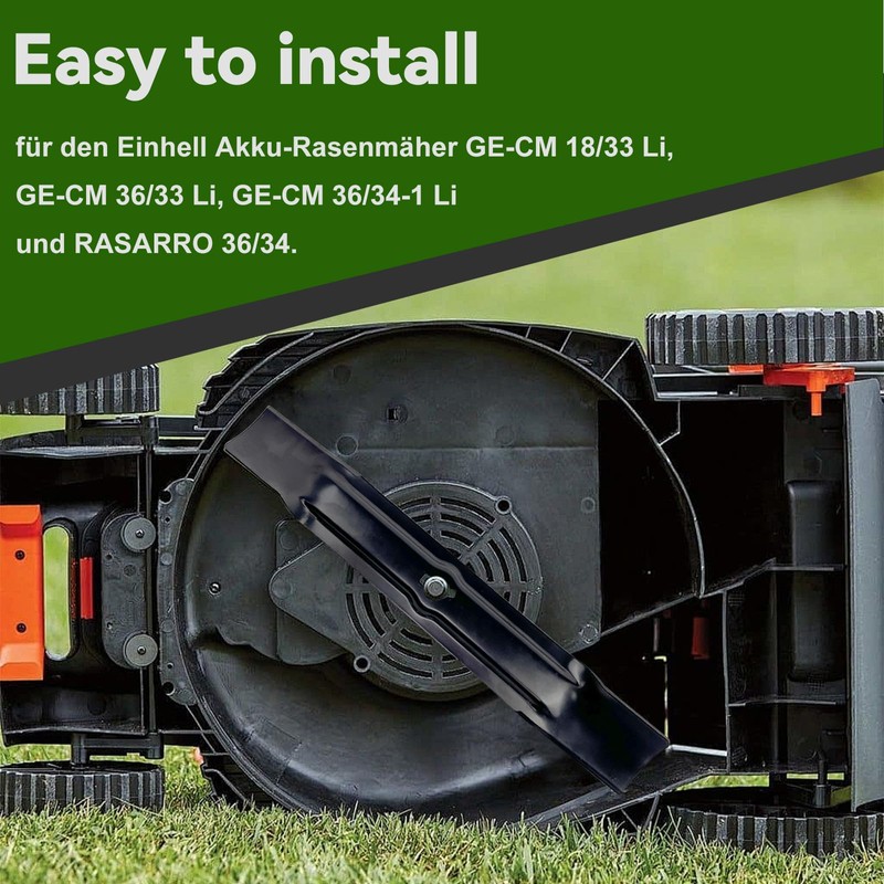 Replacement Blade for Lawnmowers, Lawnmower Blade 33.5 cm, Lawn Mower
