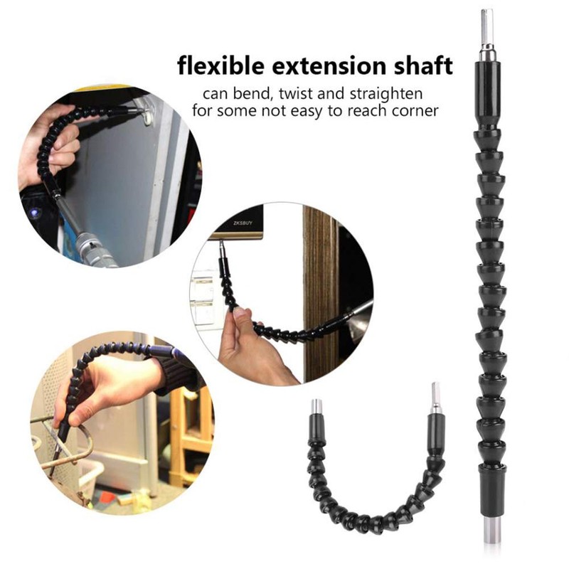 Flexible Drill Bit Shaft Extension Screwdriver Connectors 295mm Screwdriver Universal