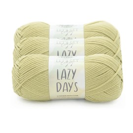 (3 Pack) Lion Brand Yarn Lazy Days Yarn, Lichen