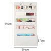 La dream Document Storage Wall-Mounted Pocket 5 Pockets A4 Fabric
