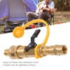 RV Propane Quick Connecting Adapter 1/4 Inch Shutoff Valve and
