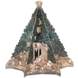 Nativity Advent Calendar Indoor Nativity Set Manger Creche Xmas Countdown Calendar Fun Family Christmas Games Activities for Children Adults Men Women