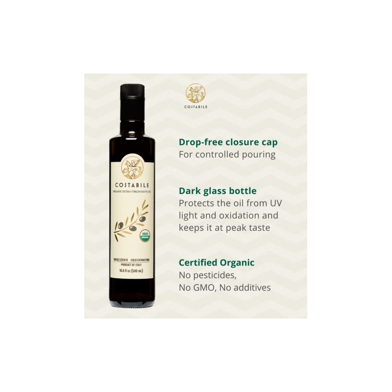 Costabile Fresh basil & Hot Chili Infused Olive Oil (2x8.45