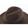 Home Prefer Mens Wool Fedora Hat with Band Classic Wide