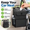 Collapsible Car Trash Can with Lid, Leak-Resistant Oxford Cloth Garbage