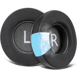 SOULWIT 90mm Cooling Gel Earpads Replacement for JBL Synchros E50 E50BT S500 S700 Wireless Headphones, Ear Pads Cushions with Noise Isolation Foam - Black
