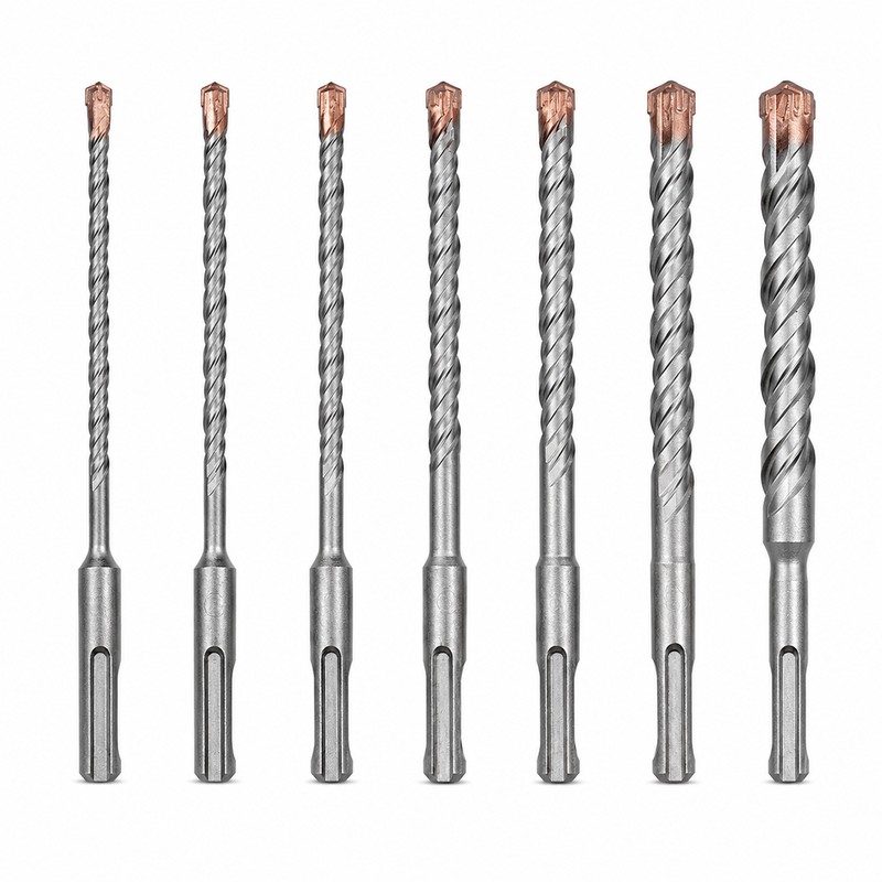 SDS Plus Masonry Drill Bit Set for Concrete, Brick &