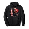 Samurai Warrior Girl Japanese Cat Ukiyo-e Aesthetic Pullover Hoodie