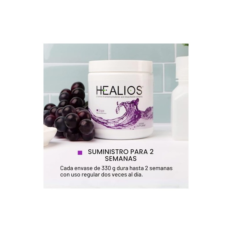 HEALIOS Suplemento dietético con sabor a uva, forma de polvo,