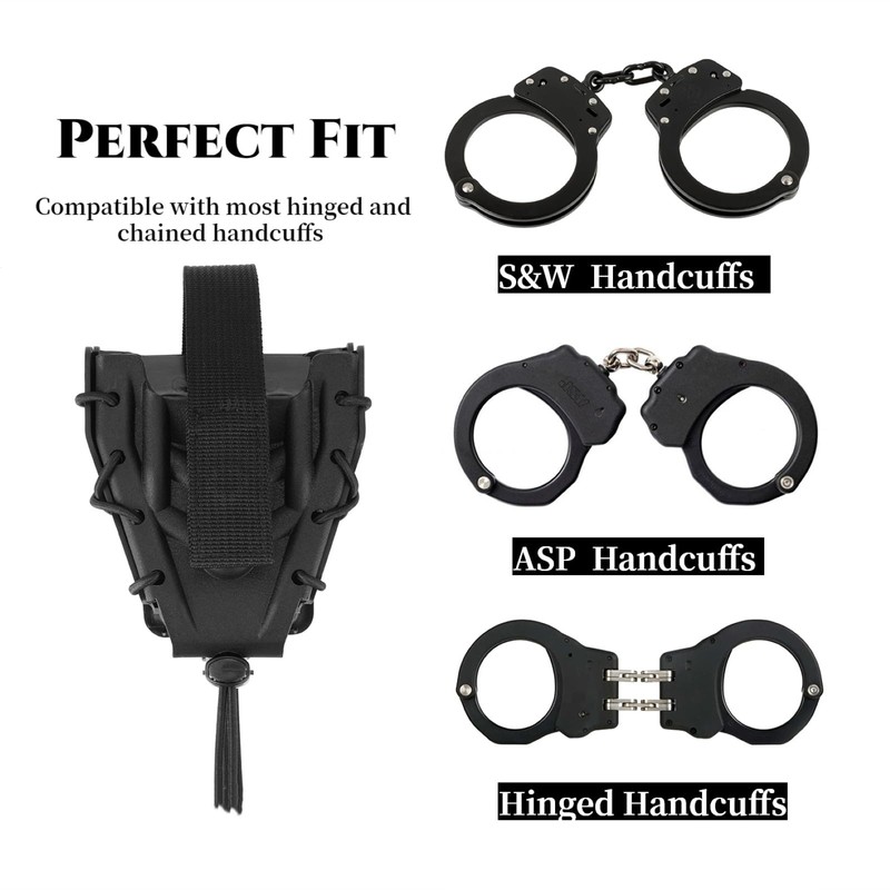Handcuff Holster, Handcuff Case, Open Top Cuff Pouch for Duty