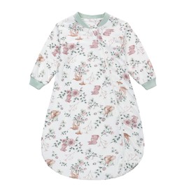 Miracle Baby Sleep Sack Winter,Baby Wearable Blanket with 2-Way Zipper,100% Cotton Sleeveless Sleeping Bag 1.5 Tog for Infant