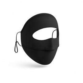 KUKASEN UPF 50+ Full Face Sun Mask – Ice Silk Cooling & Breathable, Adjustable Ear Loops, Reusable UV Face Cover for Women