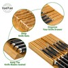VaeFae Bamboo Knife Drawer Organizer, Knife Drawer Organizer Insert, Kitchen