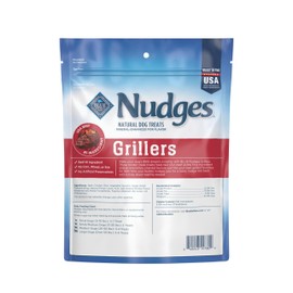 Blue Buffalo Nudges Grillers Natural Dog Treats, Steak, 10oz