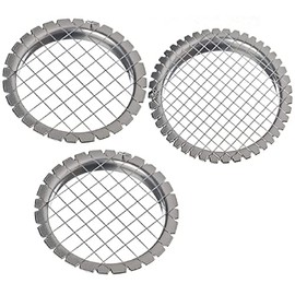 DUOshop 3 PCS 2+1 Egg Chopper Hard Boiled Egg Slicers Fruit Salads Cutter Potato Cutter Egg Choper Hard Boiled Egg Slicers Fruit Cube - Pack of 3 (1 - grid 0.2 & 2 - 0.3 inch)