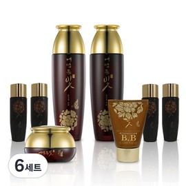 Yedam Yunbit Yoon Jingyeol women's basic cosmetics 4-piece set, 6 sets / 예담윤빛 윤진결 여성 기초 화장품 4종 세트, 6세트