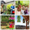 2-Pack Hanging Strawberry Grow Bags: Durable Planter Bags for Strawberries,