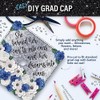 Glitter Heavyweight Premium Construction Paper for Grad Caps, 5 Sheets,
