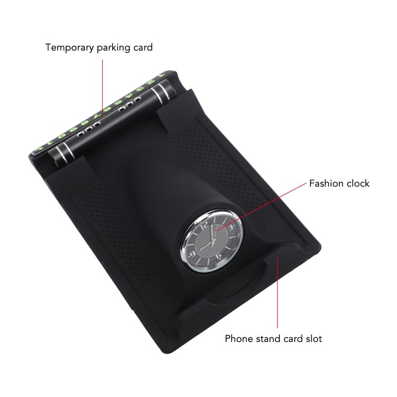 Central Console Dashboard Clock Parking Phone Number Card Aromatherapy Tube
