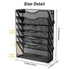 EasyPAG Wall File Holder Organizer 7 Tier Mesh Hanging Wall