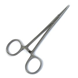 Pet Grooming Hemostat Groomer Dog Ear Hair Puller Locking Forceps, Straight, 5.5''