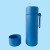 Pick Plate Stainless Steel Water Bottle with Bumper (Blue)