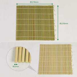 Morikuru SG Wonder zone TK04-02 Thick Sushi Roll, 9.2 inches (27 cm), Bamboo Roll Saw, Bamboo Roll Saw