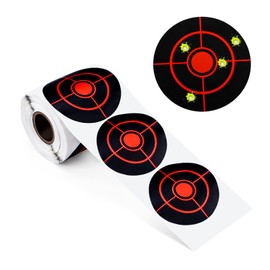 Chihutown Splatter Target Stickers, 3 inches Target Stickers, Fluorescent Yellow Splatter Targets, Targets for Shooting Range, Target Practice Shooting, Hunting Targets and Accessories (Black)