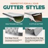 LEAF4GO 6" Micromesh Gutter Guard for Gutters Stainless Steel Gutter