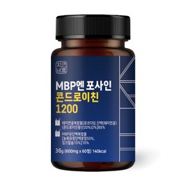 Natural Barum Fossain Chondroitin 1200 Food and Drug Administration raw material MBP, 1 unit, 60 tablets / 자연바름 포사인 콘드로이친 1200 식약청 원료 MBP, 1개, 60정
