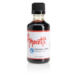 Amoretti - Espresso Coffee Extract Water Soluble 2 oz - Highly Concentrated & Perfect For Pastry, Savory, Brewing, and more, Preservative Free, Vegan, Kosher Pareve, Keto Friendly