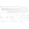 Electric Guitar Routing Template - '51 BASS
