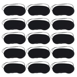 Nydotd 30pcs Eye Mask Cover with Nose Pad and Elastic Straps Sleep Mask Comfortable Lightweight Blindfold Eyeshade Eyepatch for Kids Women Men for Travel Sleep or Party Supplies (Black)