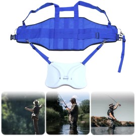 Unbranded Sea Fishing Top Waist Protection Pole Holder Fish Rod Stand Adjustable Belt Vest