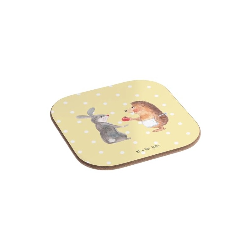 Mr. & Mrs. Panda Drinks Coaster Rabbit Hedgehog Gift Animals