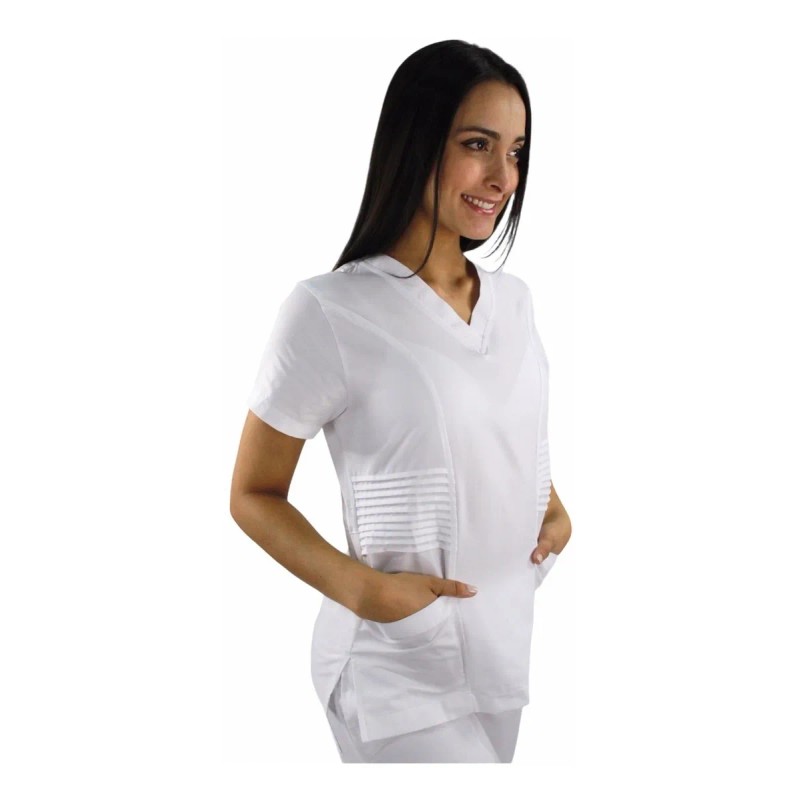 Uniforme Clínico De Enfermería Stretch De Alforzas