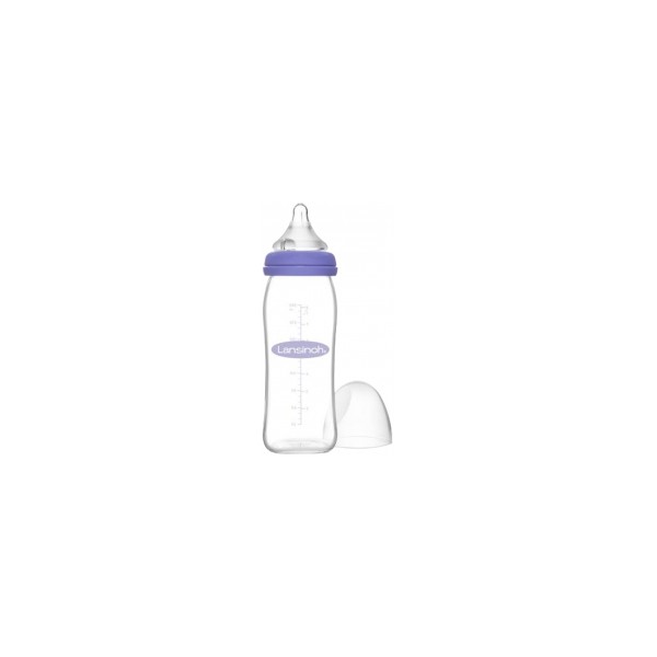 Lansinoh Natural Wave Glass Bottle Medium Flow 240ml