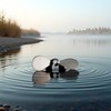 20pcs Charcoal Black Stainless Steel Propeller Blades for Topwater Fishing