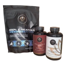Kit Fuerza Y Masa Muscular Hei  3 En 1 Sin Sabor                                                                                                      