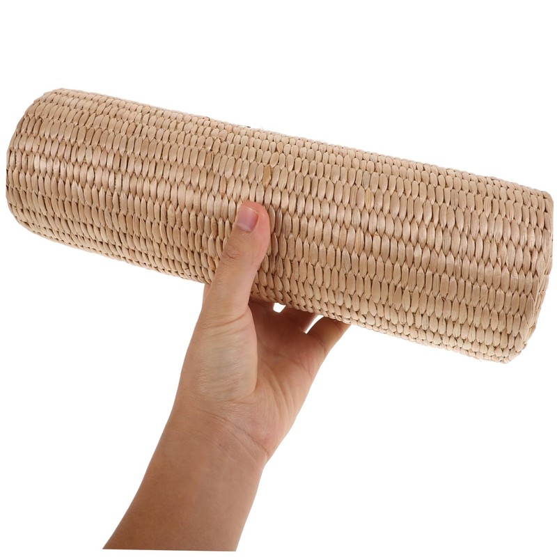 WHAMVOX Cooling Straw Pillow for Steam Breathable Neck Support Handwoven