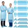 Xuhal 36 Set Blue Disposable Isolation PPE Gowns and Shoe
