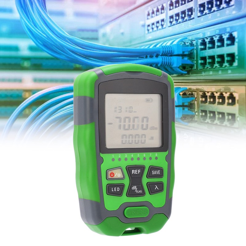 Optical Fiber Power Meter ‑70~+10dbm Digital Display Optic Cable Tester