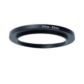 37mm Lens to 62mm Camera Lens Adapter 37mm to 62mm Step Up Ring Adapter Ring for All Brands of UV ND CPL, with Premium Lens Wiping Cloth 2 Pack (37mm-62mm)