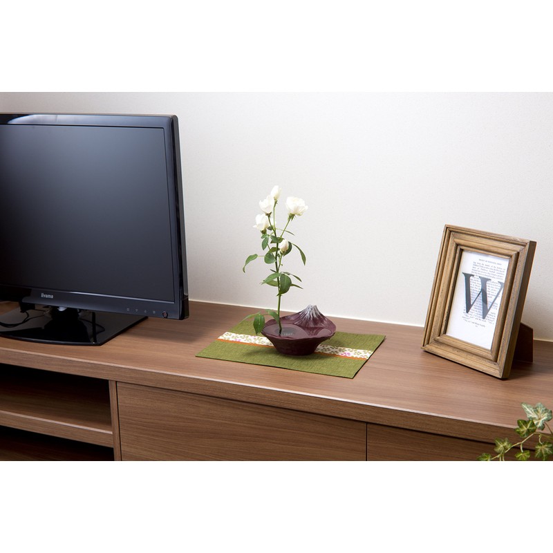 ナガエ(Nagae) 花器水盤 雫影さかさ富士 赤富士